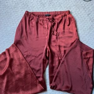 Rust Silk Pants